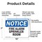 Signmission Fire Alarm Sprinkler Room OSHA Notice Sign, Aluminum, 10in W x 7in L, 2PK OS-2PACK-NS-A-710-L-12546 - alternate 2